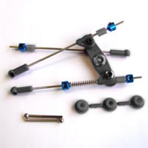 Fastrax Pre-Assembled Throttle/Brake Linkage Set Black