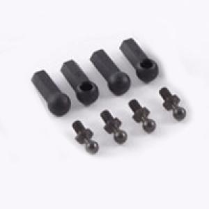 Fastrax Ball Cups (4) Black W/Ball Studs