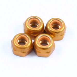 Fastrax M3 Gold Locknuts (4PCS)