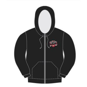 FTX BADGE LOGO BRAND ZIPPED HOODIE BLACK - SMALL FTX0003S