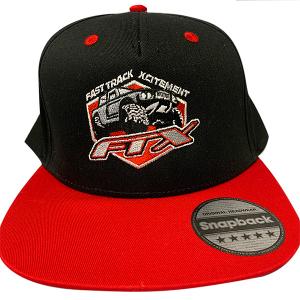 FTX BADGE LOGO SNAPBACK CAP RED/BLACK FTX0005