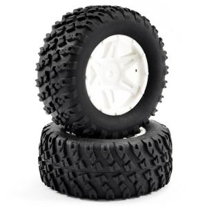 FTX COMET DESERT BUGGY/SC REAR MOUNTED TYRE & WHEEL WHITE FTX9065W