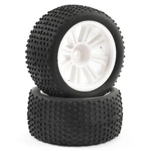 FTX COMET TRUGGY REAR MOUNTED TYRE & WHEEL WHITE FTX9068W