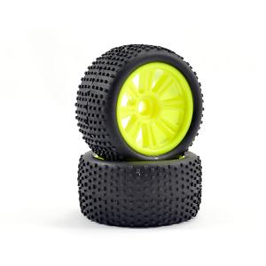 FTX COMET TRUGGY FRONT MOUNTED TYRE & WHEEL YELLOW FTX9069Y