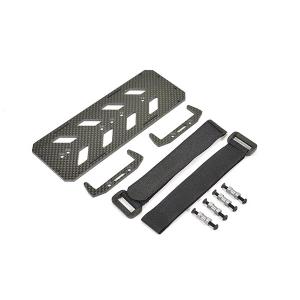 FTX FURY X/HI-ROCK CARBON FIBRE BATTERY TRAY & HOOK AND LOOP FASTENING STRAPS FTX9248