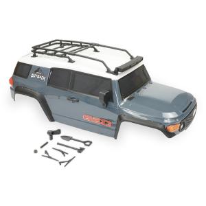 FTX OUTBACK GEO 4x4 ASSEMBLED BODY W/ACCESSORIES - GREY FTX9945G