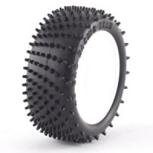 HoBao Angle Spike 1/8th - Set of 4 - Pre-Glued White Wheels