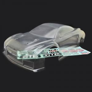 HOBAO HYPER GTB CLEAR BODYSHELL LONG (INC WINDOW MASKS)