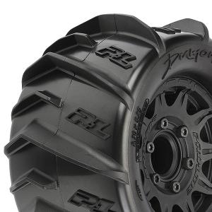 Dumont 2.8" Sand/Snow Tires Mounted on Raid Black 6x30 Removable Hex Wheels (2) for StampedeÂ® 2wd & 4wd FR