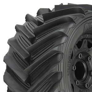 Demolisher 2.8" All Terrain Tires Mounted on Raid Black 6x30 Removable 12mm Hex Wheels (2) for StampedeÂ® 2wd & 4wd FR