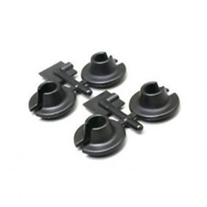 Lower Shock Spring Cups for Traxxas, HPI & Losi Shocks - Bla