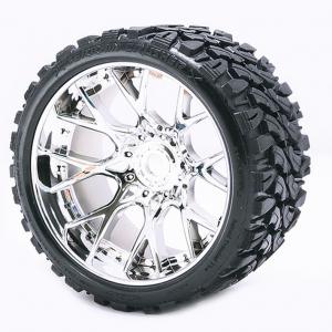 SWEEP TERRAIN CRUSHER BELTED T YRE SILVER 17MM WHEEL 1/2 OFFS