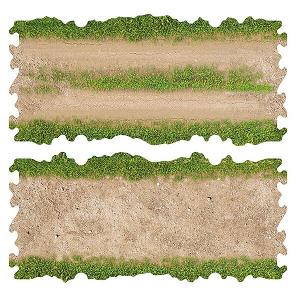 Crawler Park 2 X Dirt And Grass Straights For 1/24 Rc Crawler Park