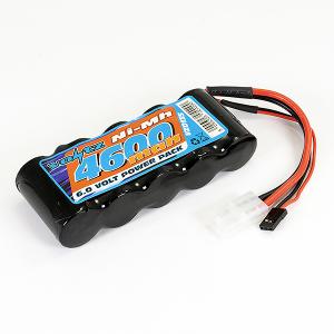 Voltz 4600mAh 6.0V Vastaanotin Sub-C Pack Pötkö Akku W/Bec/Jr Liitin