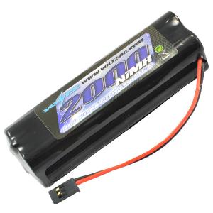 Voltz TX 9.6V 2000Mah NiMH Square Akku Pack W/Futaba liitin