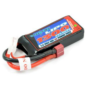 Voltz 1300Mah 2S 7.4V 30C Lipo akku (Deans liitin)