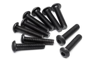 HPI Racing  BUTTON HEAD SCREW M3x14mm (HEX SOCKET/10pcs) 100559