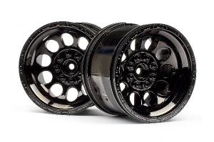 HPI Racing  Bullet ST Wheels Black Chrome (Pr) 101252