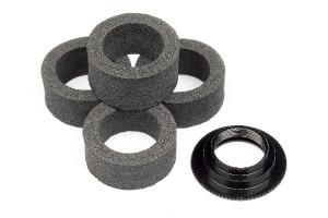 HPI Racing  SERVO SAVER FOAM (4pcs) WITH ADJUST NUT 104123