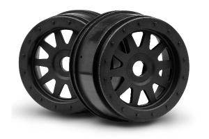 HPI Racing  TR-10 GLUE-LOCK WHEEL BLACK (120X60MM/2PCS) 106896