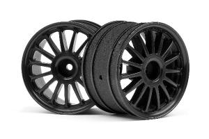 HPI Racing  WR8 TARMAC WHEEL BLACK (2.2"/57X35MM/2PCS) 107972