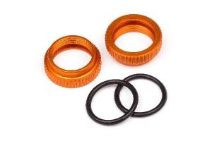 HPI Racing  ALUMINUM SHOCK ADJUSTER (ORANGE/2PCS) 108072