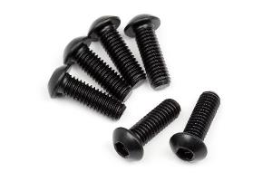 HPI Racing  BUTTON HEAD SCREW M6X18MM (HEX SOCKET) (6PCS) 108709