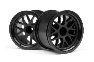 HPI Racing  BBS SPOKE WHEEL 48X34MM BLACK (14MM OFFSET/2PCS) 109155