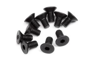Flat Head Screw M4X8Mm (Hex Socket/10Pcs) 110070