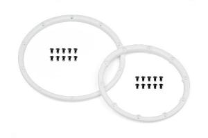 Wheel Bead Lock Rings (White/For 2 Wheels) 110545