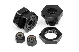 Aluminum Wheel Hex Hub Set 17Mm (Black/4Pcs) 114341