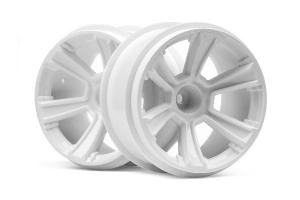 HPI Racing  Scorch 6-Spoke Wheel White 115325