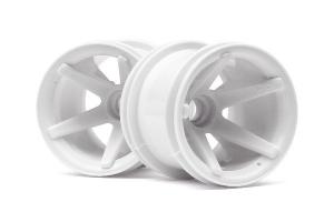 Hpi Racing Super Star Mt Wheels Front (White/2.2In/2Pcs) 2100