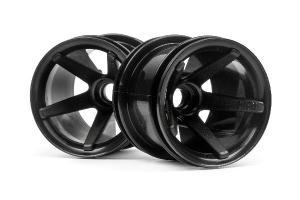 Super Star Mt Wheels Front (Black/2.2In/2Pcs) 2105