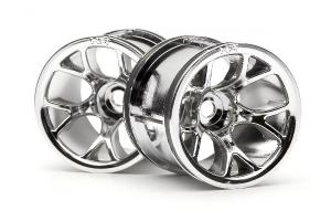 HPI Racing  MT MESH WHEEL (CHROME) 2197