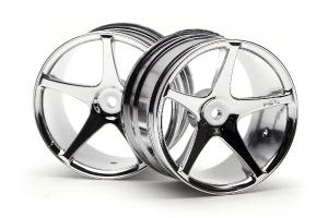 Hpi Racing Super Star Wheel 57X35Mm (2.2In) Chrome(Super Nitro) 3032