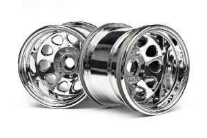 HPI Racing  CLASSIC KING WHEEL CHROME (56x51mm/2pcs) 3062