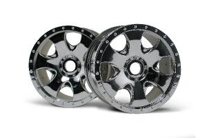 HPI Racing  Warlock Wheel Chrome (83X56mm/2Pcs) 3192