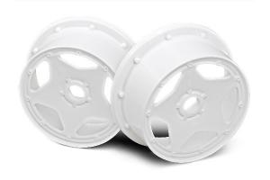 HPI Racing  SUPER STAR WHEEL WHITE (120X60MM/2PCS/) 3220