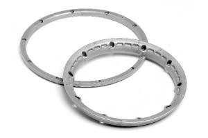 HPI Racing  HEAVY DUTY WHEEL BEAD LOCK RINGS (SILVER/FOR 2 WHEELS) 3272