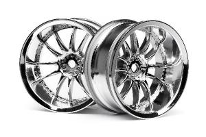 HPI Racing  Work Xsa 02C Wheel 26mm Chrome (9mm Offset) 3282