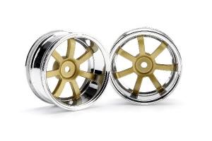 HPI Racing  Rays Gram Lights 57S-Pro Chrome/Gold (9mm Offset) 3321