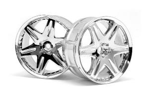 Hpi Racing Lp32 Wheel Work Ls406 Chrome (2Pcs) 3344