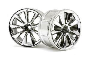 Hpi Racing Lp32 Wheel Atg Rs8 Chrome (2Pcs) 33463