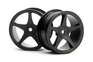 HPI Racing  Super Star Wheels 26mm Black (1mm Offset) 3696