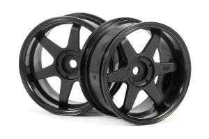 HPI Racing  TE37 WHEEL 26MM BLACK (6MM OFFSET) 3846
