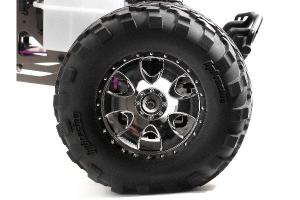 Hpi Racing Mounted Gt2 Tyre S Compound On Warlock Wheel Chrome 4709