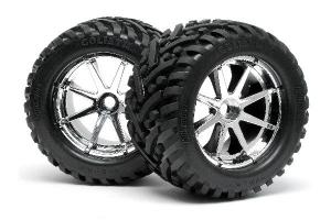 Mounted Goliath Tire 178X97Mm On Blast Wheel Crm 4727