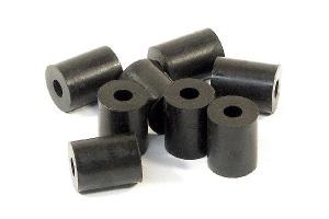 HPI Racing  RUBBER TUBE 3 X 8 10MM (SHAPED/BLACK/8PCS) 87058