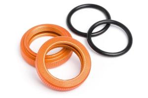 HPI Racing  SHOCK ADJUSTER NUT 20mm (ORANGE/2pcs) 87492